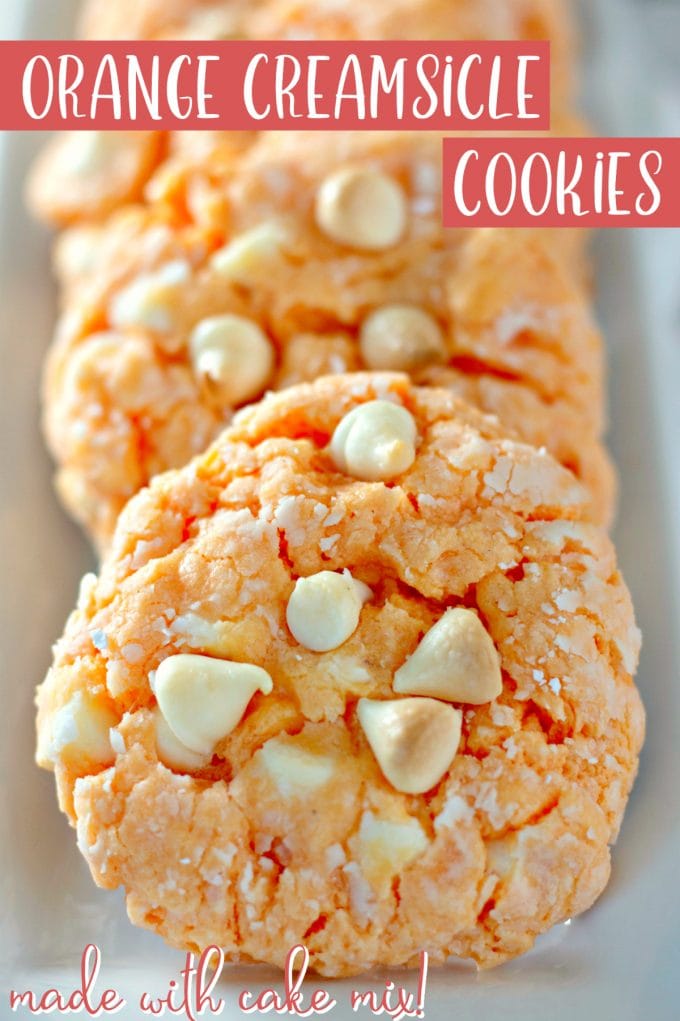 Orange Creamsicle Cake Mix Cookies on Pinterest