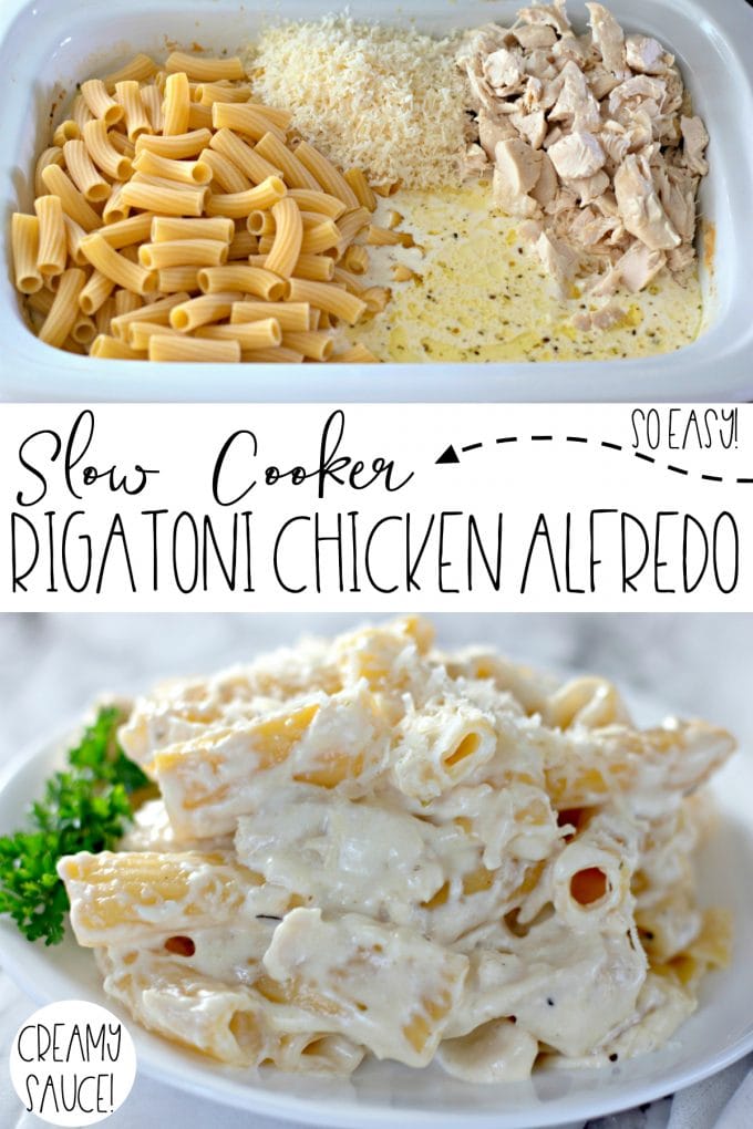 Slow Cooker Rigatoni Chicken Alfredo on Pinterest