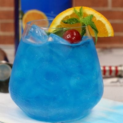 blue shoe cocktail