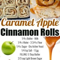 Caramel Apple Cinnamon Rolls