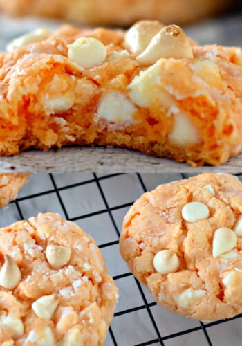 Creamsicle Orange Cake Mix Cookies