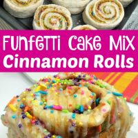 Funfetti Cake Mix Cinnamon Rolls Pin