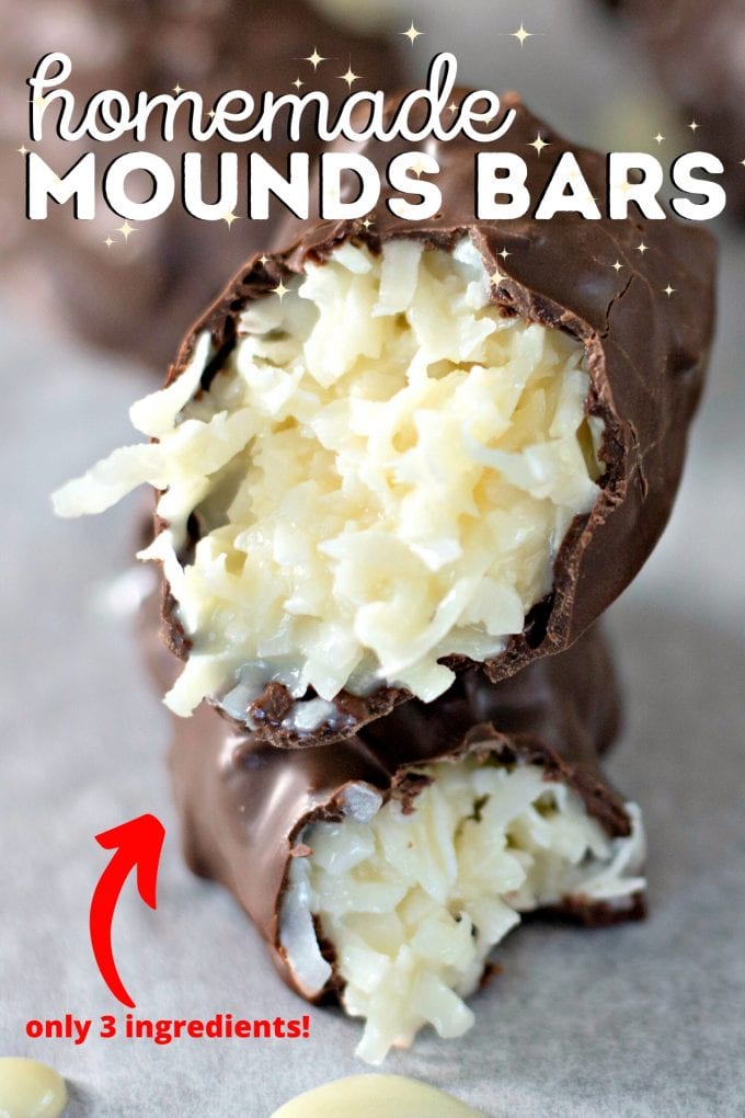 3 Ingredient Coconut Mounds Bars on Pinterest