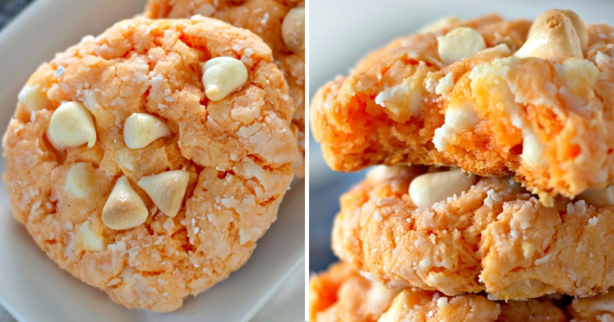 Orange Creamsicle Cookies [kitchenfunwithmy3sons.com]