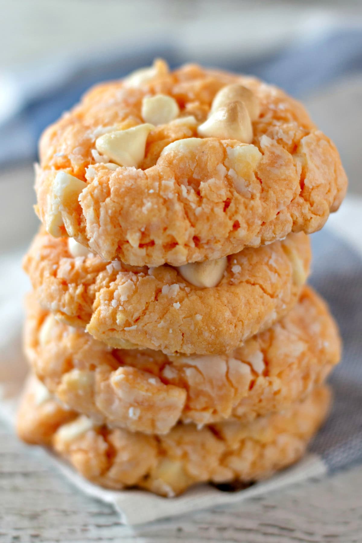 stacked Orange Creamsicle Cookies