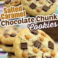 Salted Caramel Chocolate Chunk Cookies