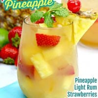 Strawberry Pineapple Cocktail Pin
