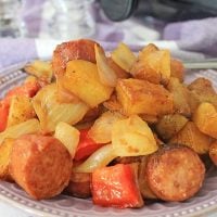 BBQ Air Fryer Sausage and Potatoes
