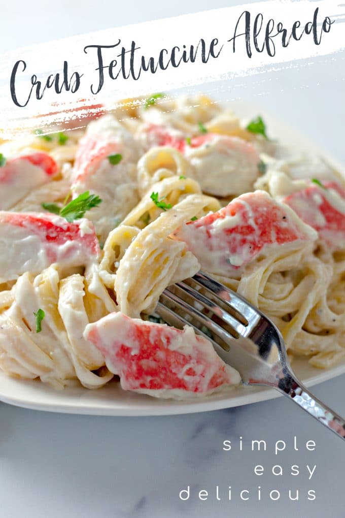 Crab Fettuccine Alfredo on Pinterest