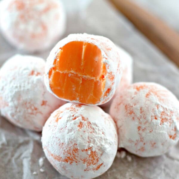 White Chocolate Orange Creamsicle Truffles