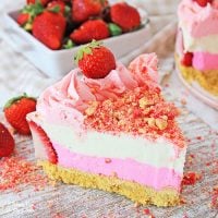 No Bake Strawberry Shortcake Cheesecake