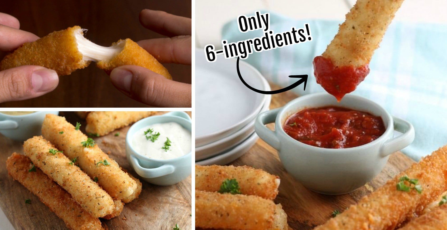 Mozzarella Cheese Sticks - Fried or Baked - Kitchen Fun With My 3 Sons