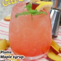 Plum Citrus Whiskey Smash
