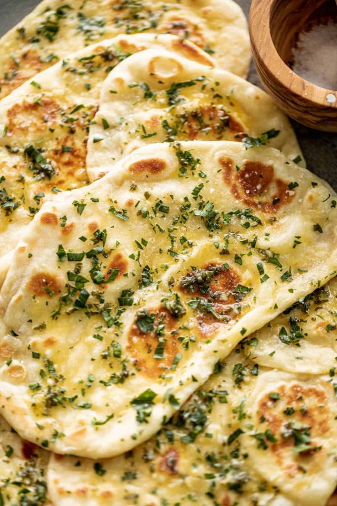 Buttery Garlic Naan Bread Recipe