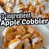 3-ingredient Apple Cobbler