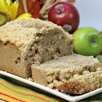 Apple Bread with Crumb Topping