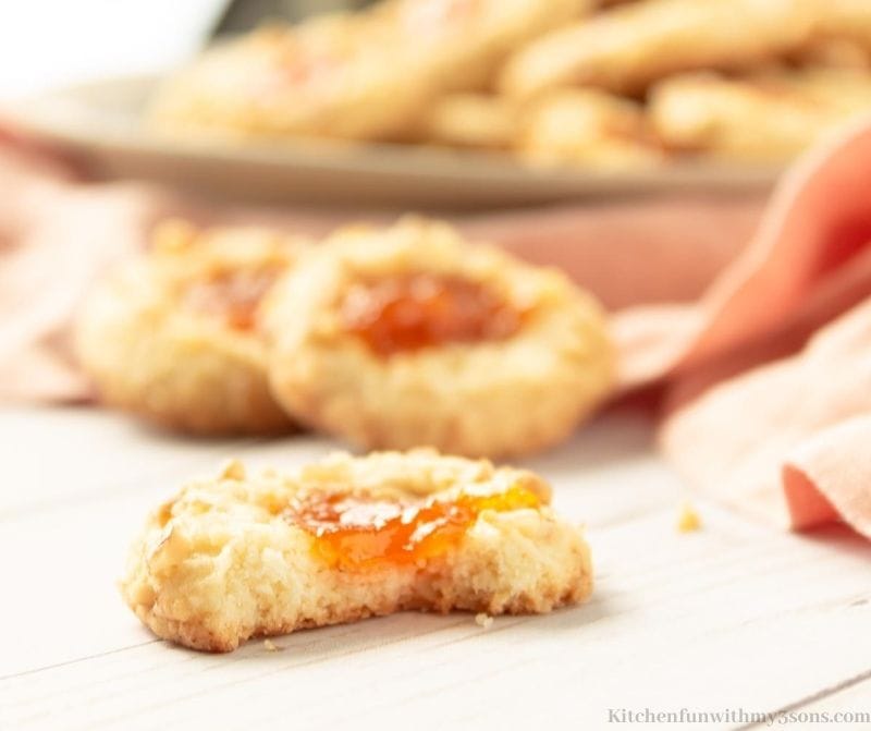 Apricot Walnut Thumbprint cookie