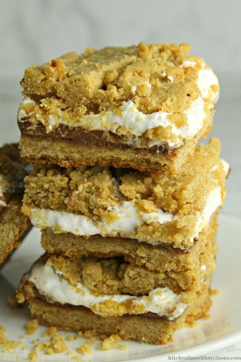 S'Mores Bars stacked