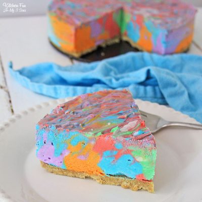 Tie Dye Cheesecake is the most colorful cheesecake you will ever see. It's made with five different bold colors and is full of delicious flavor.