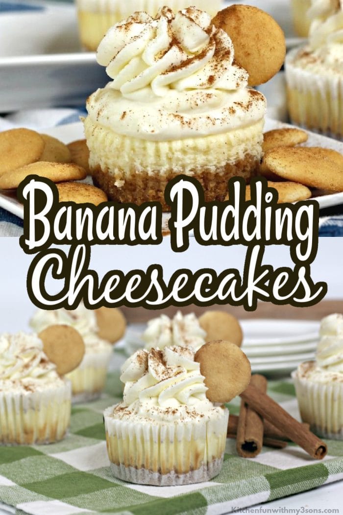 Mini Banana Pudding Cheesecake