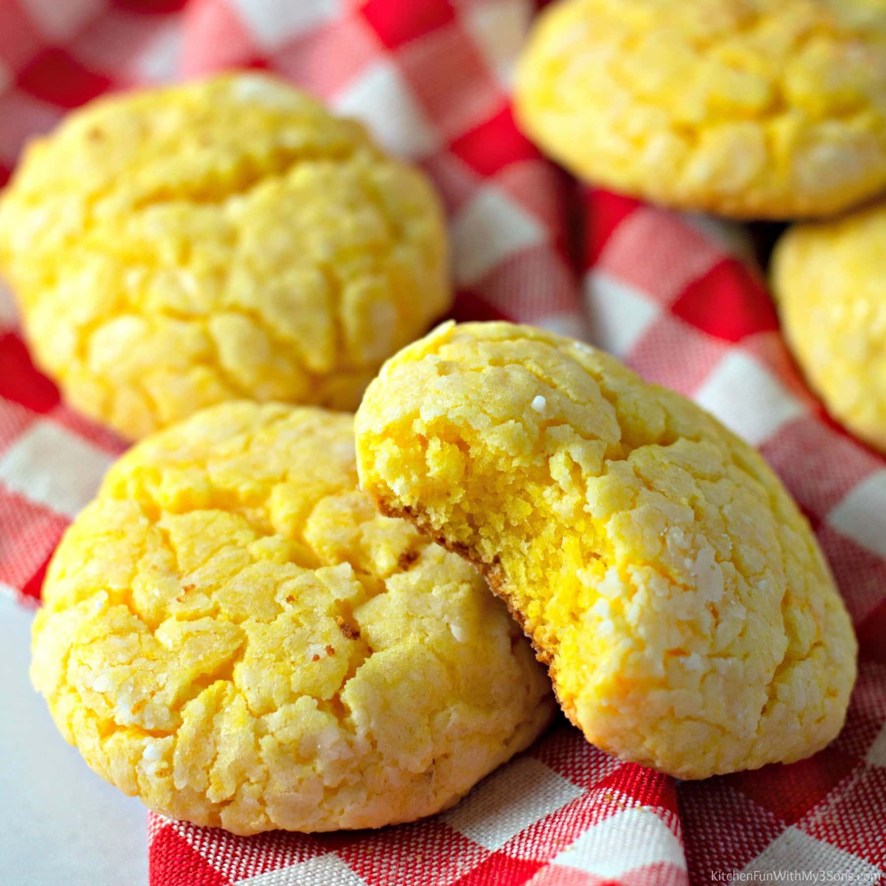 Lemon Cake Mix Cookies