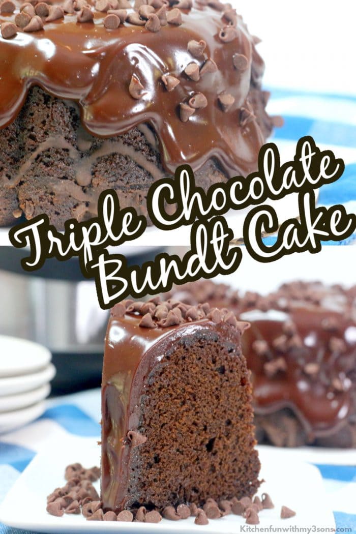 triple chocolate bundt cake