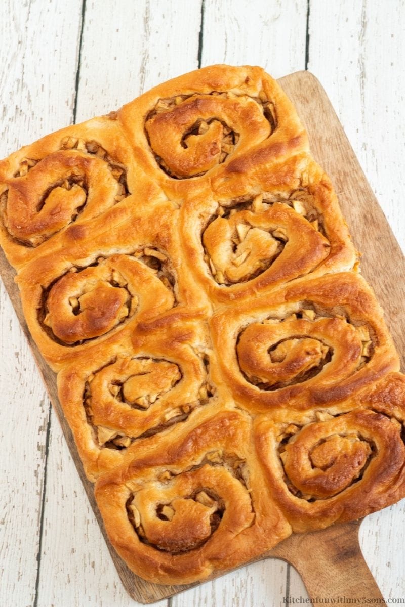 apple cinnamon buns without frosting