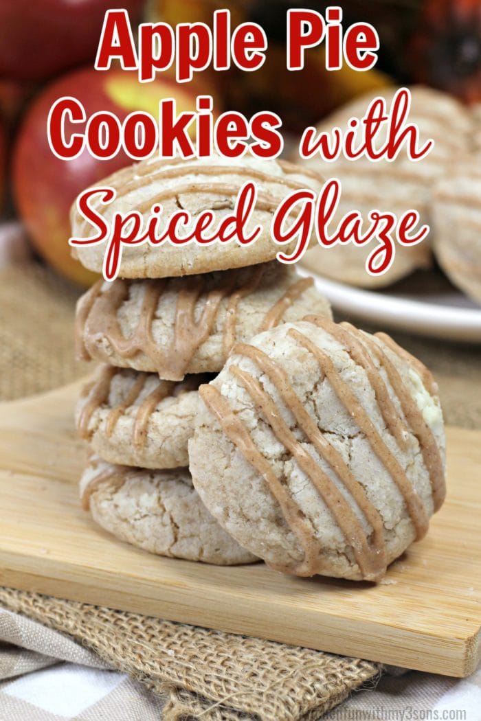 Apple Pie Cookies with Spiced Glaze