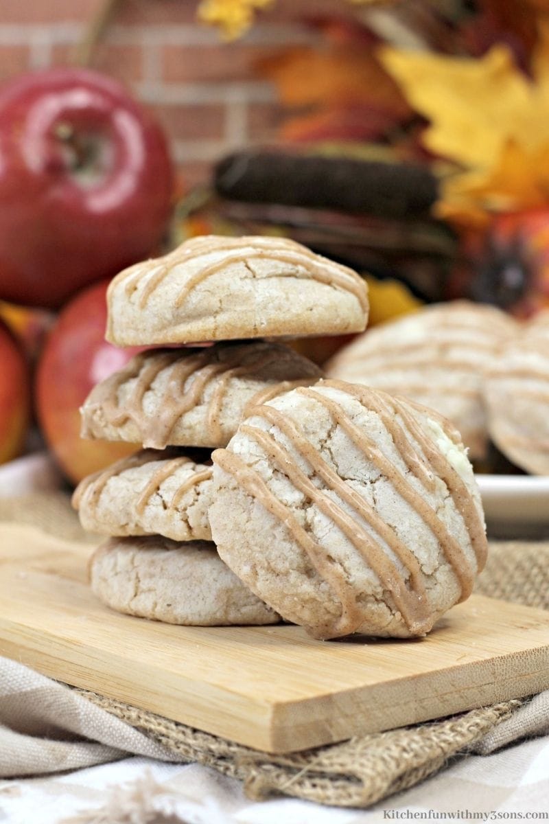 A picture of Apple Pie Cookies with Spiced Glaze