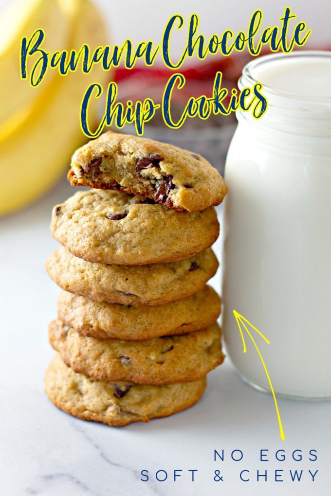 Banana Chocolate Chip Cookies on Pinterest