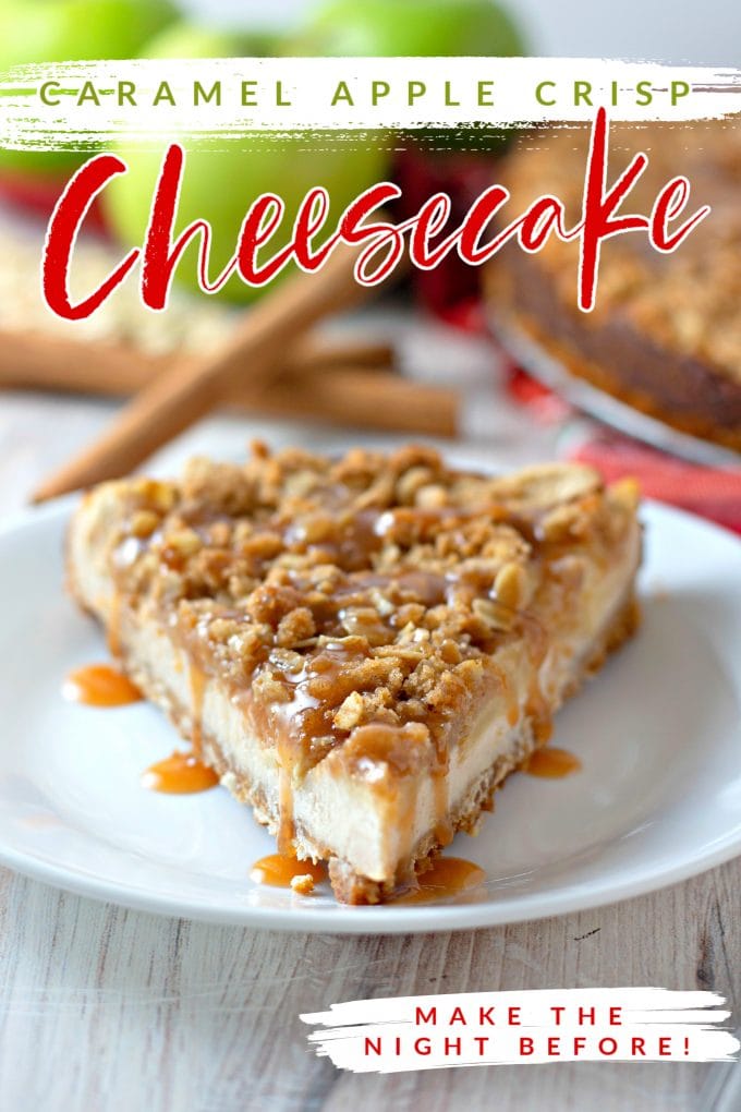 Caramel Apple Crisp Cheesecake on Pinterest
