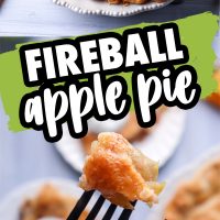 Fireball Apple Pie with a homemade caramel sauce, fresh Granny Smith apples, real Fireball whiskey and a cinnamon sugar glaze is delicious.