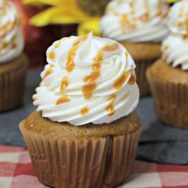 Pumpkin Caramel Cupcake
