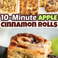 10 Minute Apple Cinnamon Rolls