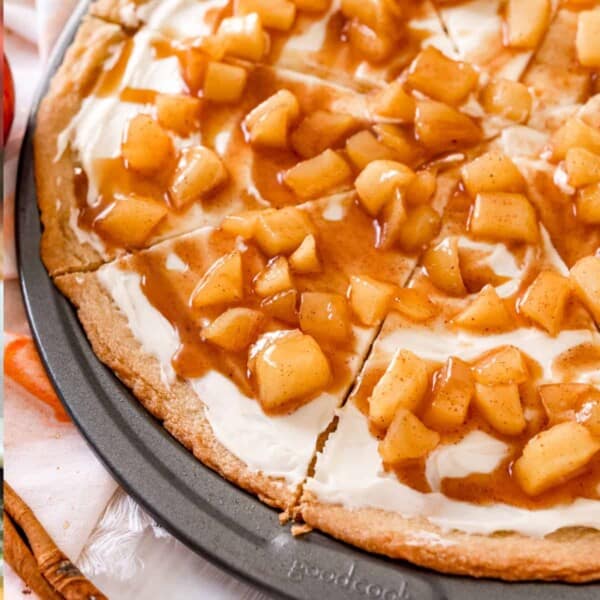 Caramel Apple Dessert Pizza feature