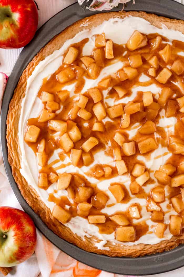 Caramel Apple Dessert Pizza Kitchen Fun With My 3 Sons 