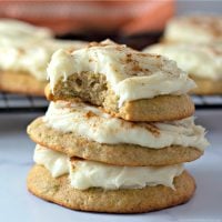 Zucchini Cookies with Cream Cheese Frosting