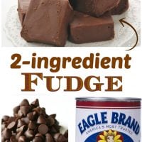 This 2 Ingredient Fudge is by far the easiest way to make fudge ever and it is also absolutely delicious.