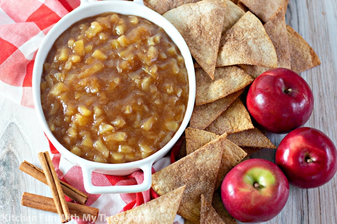 Apple Salsa with Cinnamon Sugar Chips