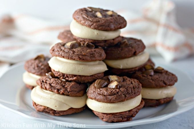 Chocolate Peanut Butter Cup Sandwich Cookies