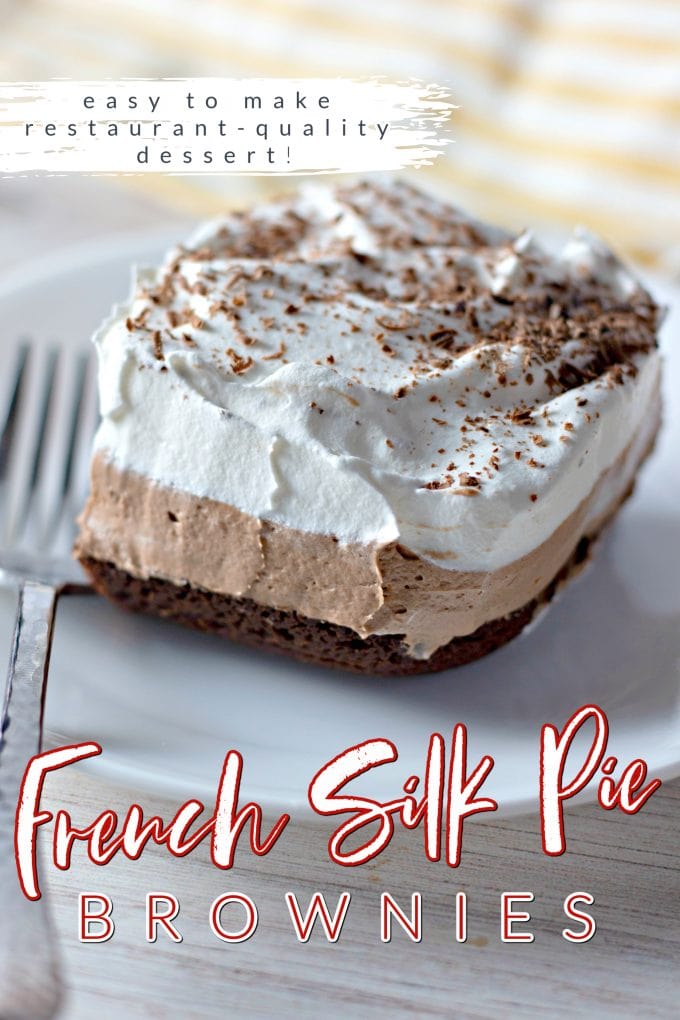 French Silk Pie Brownies on Pinterest