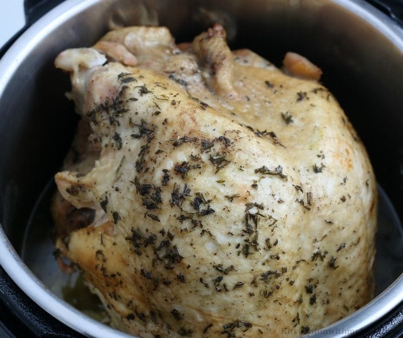 Finished Turkey in the Instant Pot.