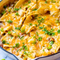 Beef Burrito Skillet One Pot Meal