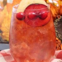 Plum Apple Hot Toddy Whiskey Cocktail