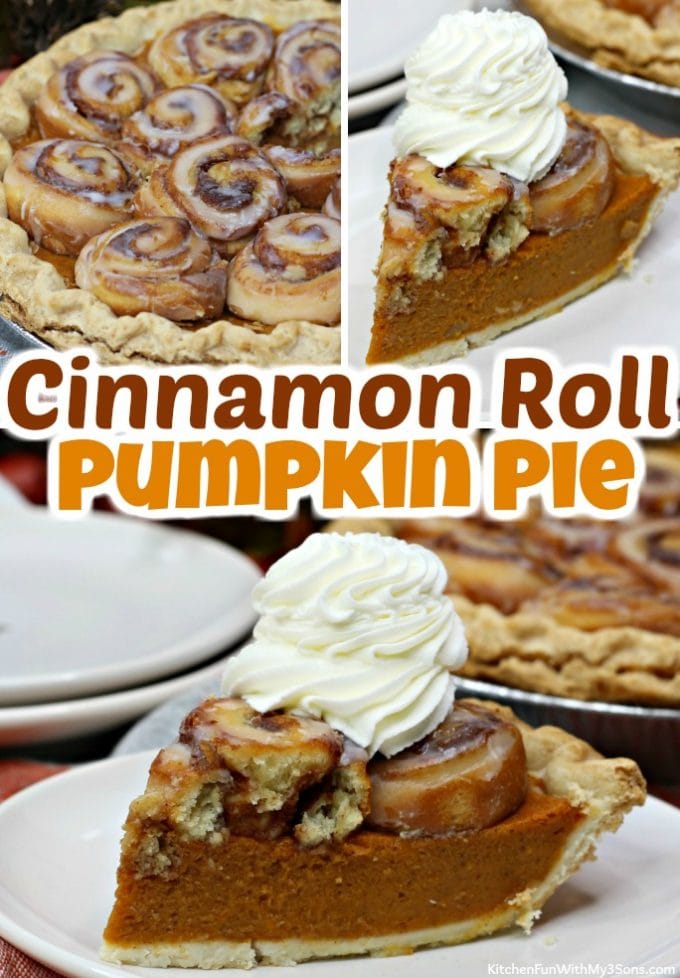 Cinnamon Roll Pumpkin Pie