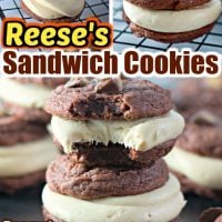 Peanut Butter Cup Chocolate Sandwich Cookies Pin