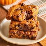 Pumpkin Chocolate Chip Cookie Bars feature