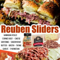 Reuben Sliders Recipe - Easy 10 Minute Corned Beef Sandwich Recipe!
