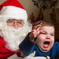 Child Crying Santa