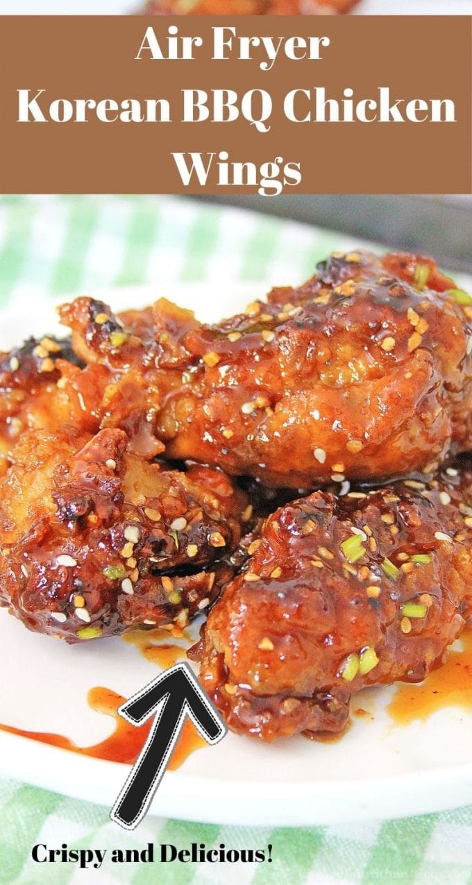 Air Fryer Korean BBQ Chicken Wings - Kitchen Fun With My 3 Sons